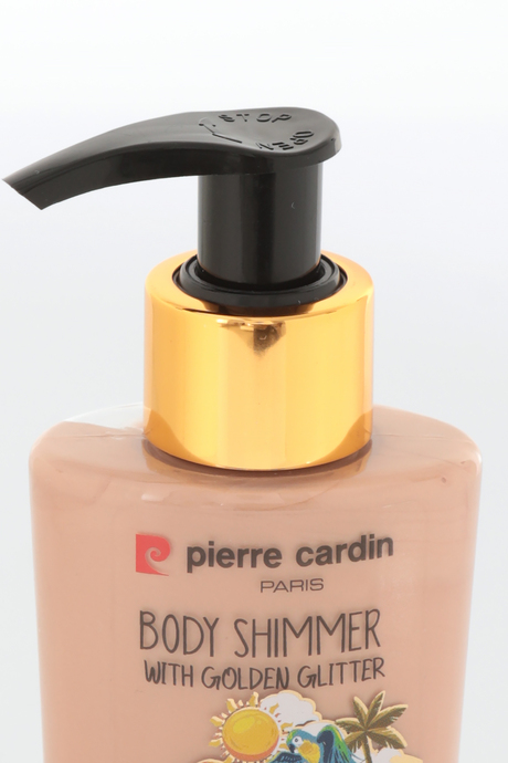Pierre Cardin Body Shimmer With Golden Glitter-Altın Işıltılı Vücut Parlatıcısı-125 ml