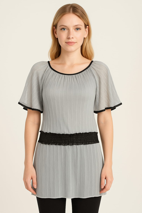 DoReMi Şifon Tül Kısa Elbise