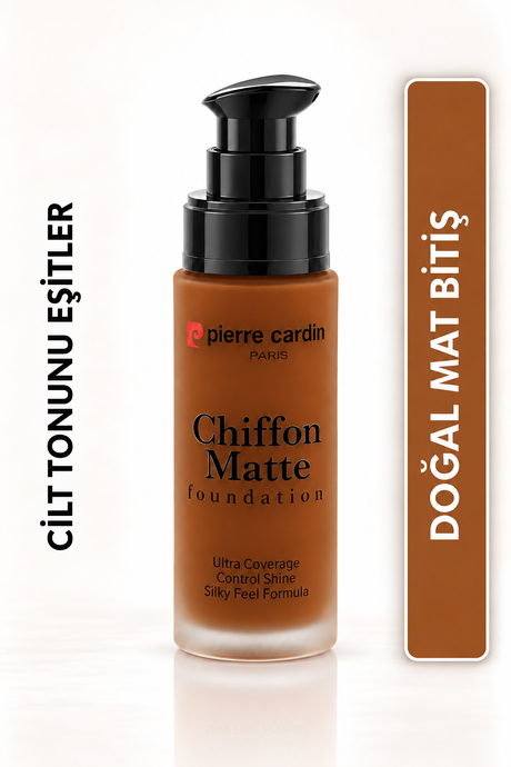 Pierre Cardin Chiffon Touch Mat Görünüm Veren Fondöten - 013 - Smoke