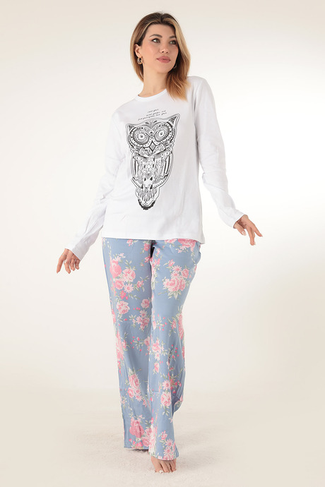 Miorre Çiçekli Kadın Pijama Takımı