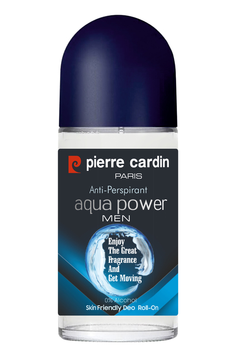 Pierre Cardin Roll-on Erkek Deodorant Ter Kokusu Önleyici Leke Bırakmayan 48 Saat Anti-perspirant Koruma – Aquapower Su Gücünün Ferahlığı 50 ml
