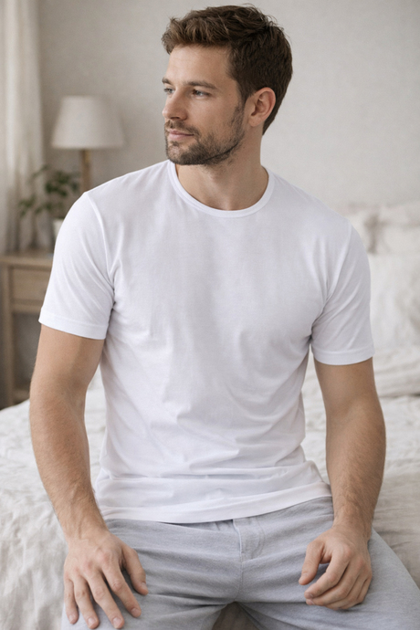 Miorre Modal Strech Sıfır Yaka Kısa Kol Fanila