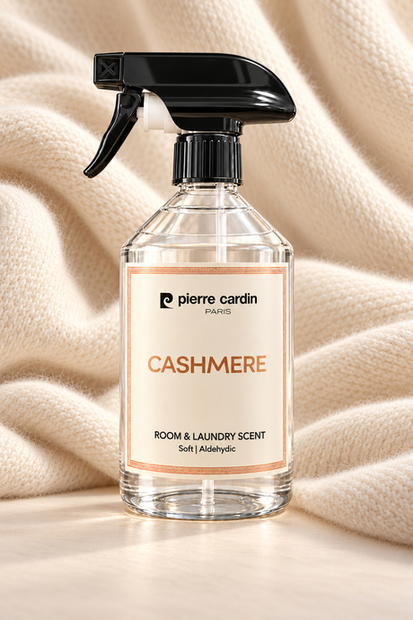 Pierre Cardin Room & Laundry Scent Spray Cashmere 500 ml - Lüks & Sıcak Dokunuş Oda ve Çamaşır Kokusu Spreyi