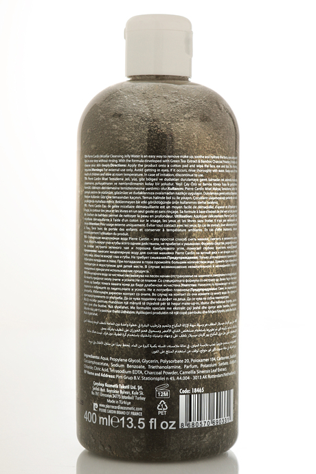 Pierre Cardin Gently Cleansing Micellar Water with Charcoal Powder & Green Tea-Makyaj Temizleme Suyu 400 ml