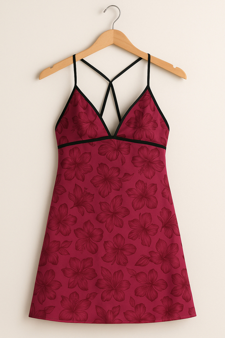 Miorre Derin Sırt Dekolteli Fantezi Gecelik