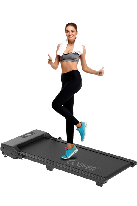Cosfer Güçlü 2 Hp Yürüyüş ve Koşu Bandı – Katlanabilen – 130 Kg Taşıma Kapasiteli – 1-12 Km Hız – Kumandalı