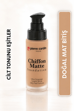 Pierre Cardin Chiffon Touch Mat Görünüm Veren Fondöten - 599- Honey Bronze 