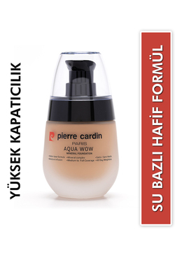 Pierre Cardin Aqua Wow Mineralli Su Bazlı Fondöten Tan Skin with Beige Warm