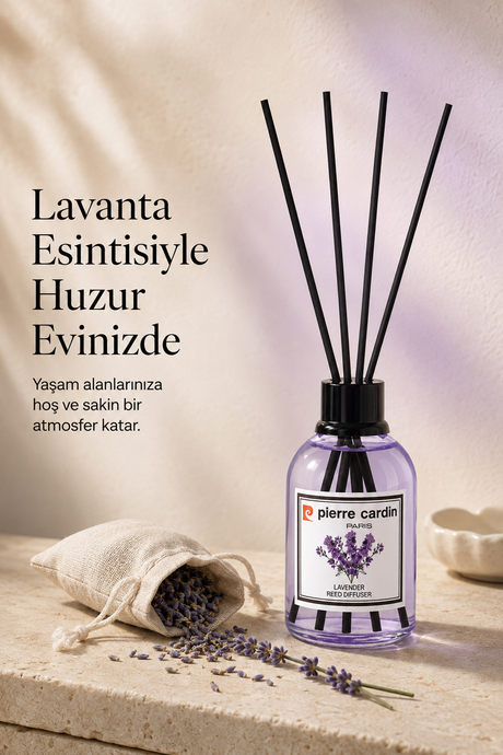 Pierre Cardin Reed Diffuser 110 ml - Lavender - Lavanta - Oda Kokusu