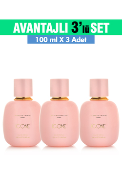 88862 3'lü Set Alberto Taccini ICONE Kadın Parfümü - 100 ml