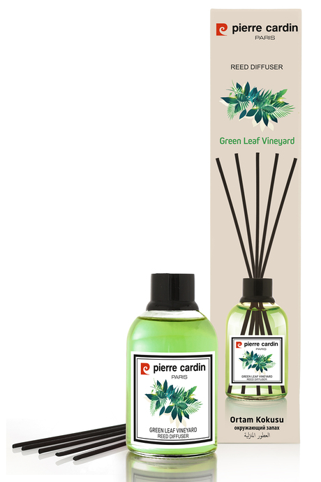 Pierre Cardin Reed Diffuser 110 ml -  Green Leaf Vineyard – Yeşil Yaprak Bağları Oda Kokusu