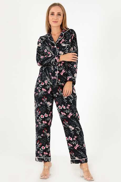 DoReMi Flower Garden Uzun Kollu Kadın Pijama Takım