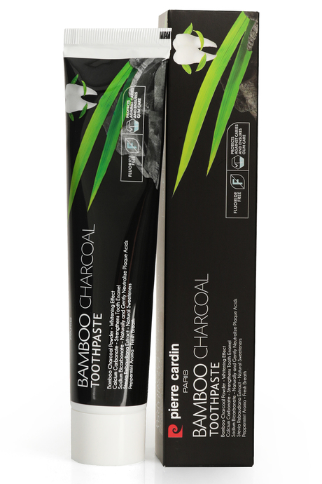 Pierre Cardin Bambu Kömürlü Diş Macunu – Doğal Beyazlatıcı & Ferah Nefes – 75 ml- Natural Whitening Toothpaste – Bamboo Charcoal Power –