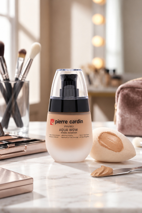 Pierre Cardin Aqua Wow Mineralli Su Bazlı Fondöten Medium Skin with Very Warm