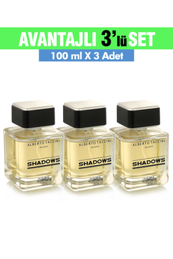 88868 3'lü Set Alberto Taccini SHADOWS Erkek Parfümü - 100 ml