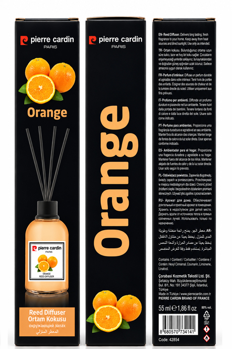 Pierre Cardin Reed Diffuser 55 ml - Orange - Oda Kokusu