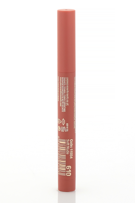 Pierre Cardin Chubby Silky Matte Lipstick –  Waterproof- Suya Dayanıklı Soft Mat Kalem-Ruj-Soft Nude-610