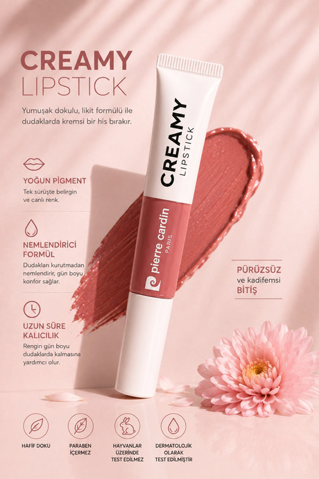 Pierre Cardin Creamy Lipstick Mauve 004