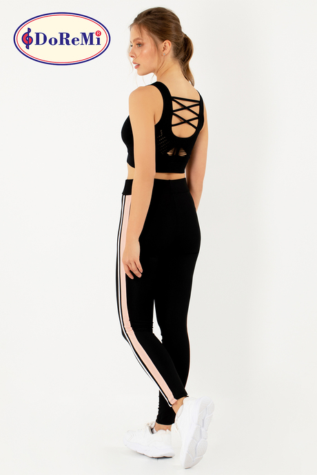 DoReMi Active Sportive Çift Çizgili Tayt
