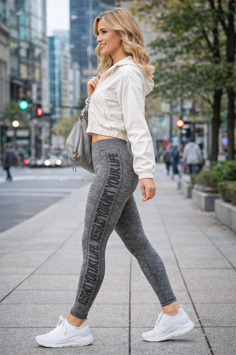 MioFit Baskılı Rahat Uzun Kadın Tayt