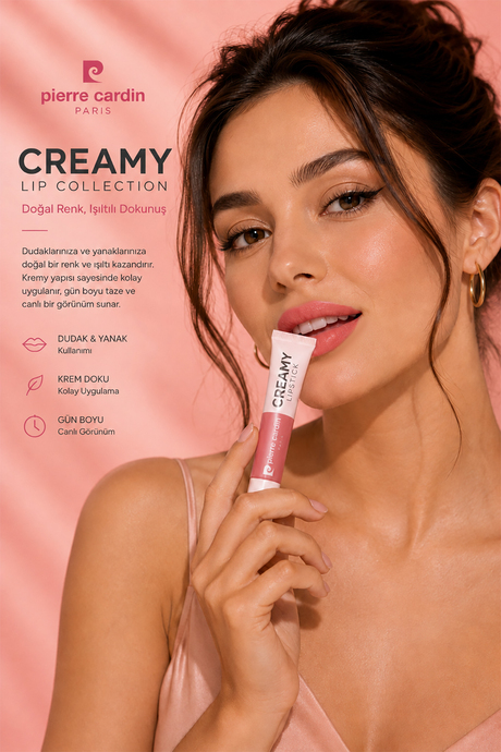 Pierre Cardin Creamy Lipstick Peachy Pink 008