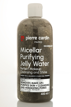 Pierre Cardin Gently Cleansing Micellar Water with Charcoal Powder & Green Tea-Makyaj Temizleme Suyu 400 ml