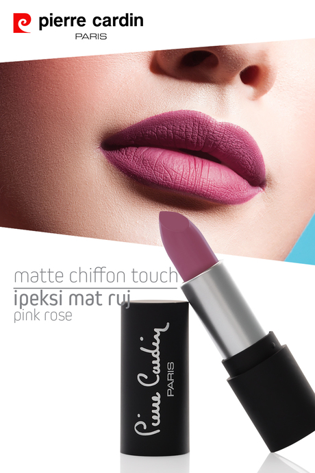 Pierre Cardin Matte Chiffon Touch Lipstick - Pink Rose -174