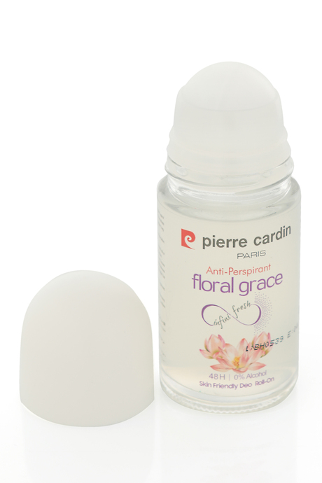 Pierre Cardin Roll-on Kadın Deodorant Ter Kokusu Önleyici Leke Bırakmayan 48 Saat Anti-perspirant Koruma - Floral Grace Çiçeksi Zarafetin Gücü 50 ml