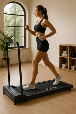 Cosfer Güçlü 2 Hp Yürüyüş ve Koşu Bandı – Katlanabilen – 130 Kg Taşıma Kapasiteli – 1-12 Km Hız – Kumandalı