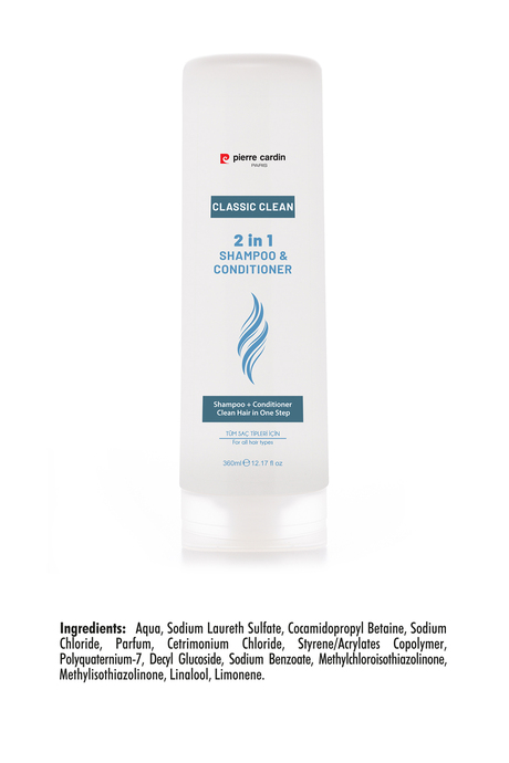 Pierre Cardin 2'si 1 Arada Şampuan & Saç Kremi - 360 ml