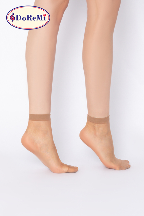 DoReMi 2'li Likralı Soket Çorap 15 Denye