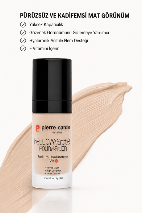 Pierre Cardin HelloMatte Foundation - Fair - 30 ML