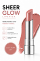 Pierre Cardin Sheer Glow Lipstick - Parlak Bitişli Nemlendirici Ruj - Soft Aura - 001
