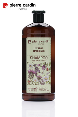Pierre Cardin Herbal Shampoo For All Hair Types 750 ML  Bitkisel Şampuan  (Tüm Saç Tipleri)