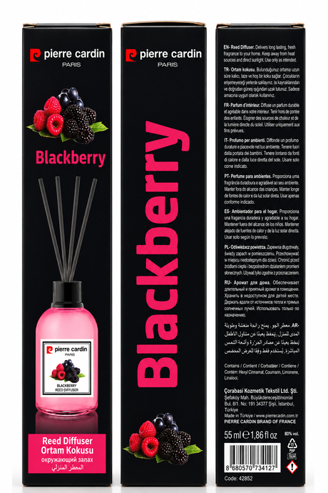 Pierre Cardin Reed Diffuser 55 ml - Blackberry - Oda Kokusu