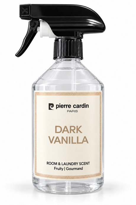 Pierre Cardin Room & Laundry Scent Spray Dark Vanilla 500 ml - Sıcak & Tatlı Vanilya Oda ve Çamaşır Kokusu Spreyi