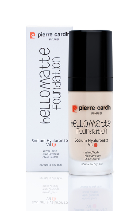 Pierre Cardin HelloMatte Foundation - Porcelain - 30 ML