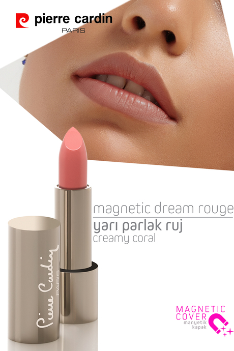Pierre Cardin Magnetic Dream Lipstick  - Creamy Coral - 258