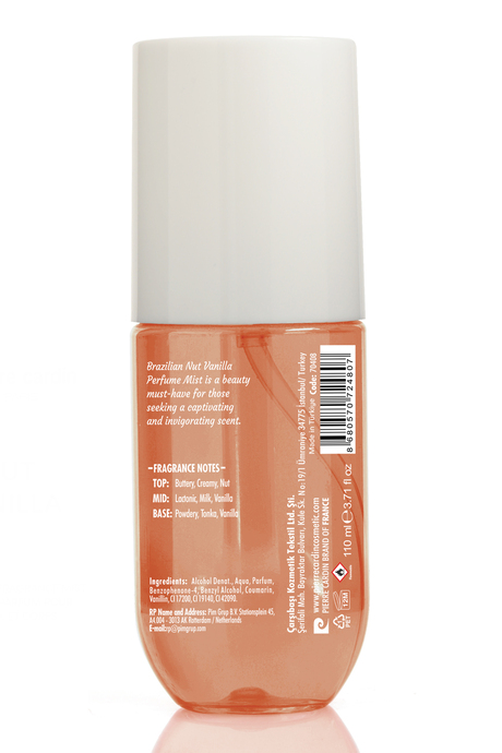 Pierre Cardin Saç ve Vücut Parfüm Spreyi - 110 ml - Brazilian Nut Vanilla (Hair & Body Perfume Mist)