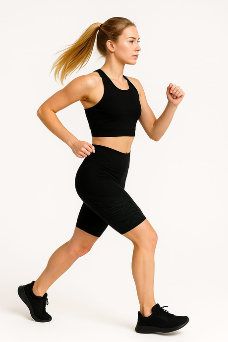 DoReMi Yüksek Bel Spor Kısa Tayt