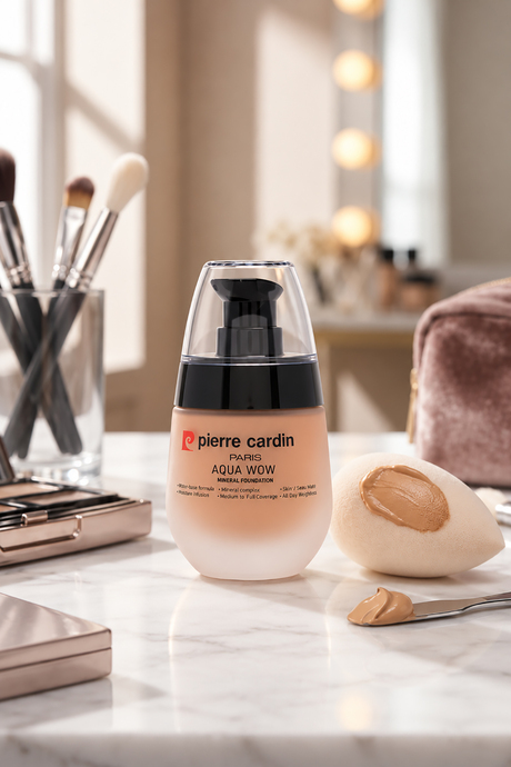 Pierre Cardin Aqua Wow Mineralli Su Bazlı Fondöten Rose Skin with Neutral Beige
