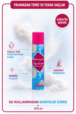 Pierre Cardin Keratin & UV Filter Kuru Şampuan 200 ML