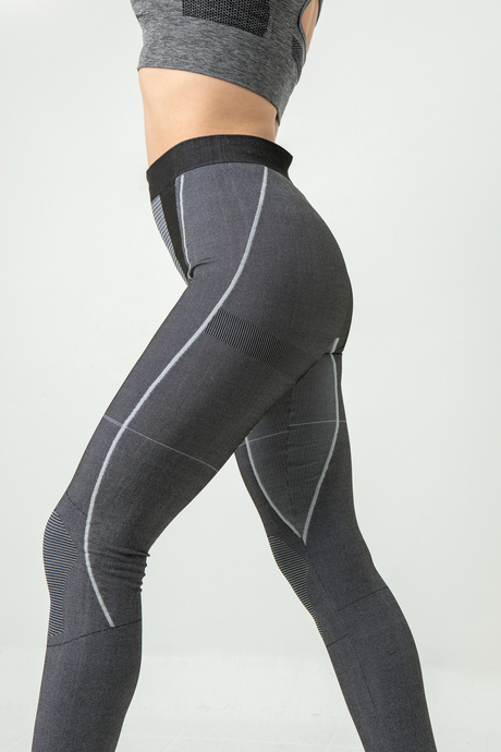 Gigotto Çizgili Kadın Normal Bel Tayt