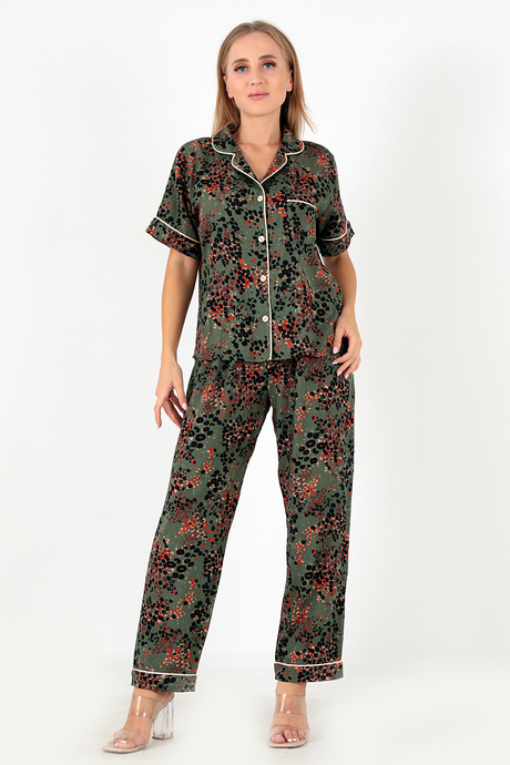 DoReMi Desenli Kısa Kollu Kadın Pijama Takım