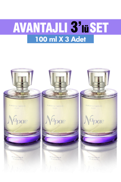 88865 3'lü Set Alberto Taccini NAPAE Kadın Parfümü - 100 ml