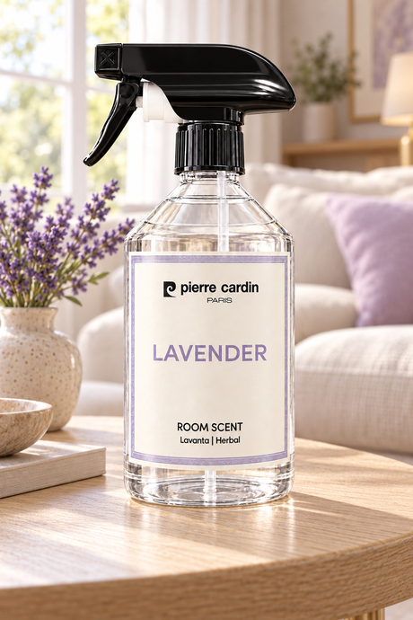 Pierre Cardin Room & Laundry Scent Spray Lavender 500 ml - Rahatlatıcı Lavanta Oda ve Çamaşır Kokusu Spreyi