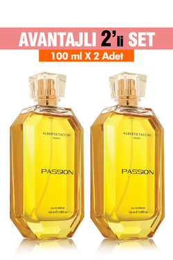 88854 2'Li Set Alberto Taccini PASSION Kadın Parfümü - 100 ml