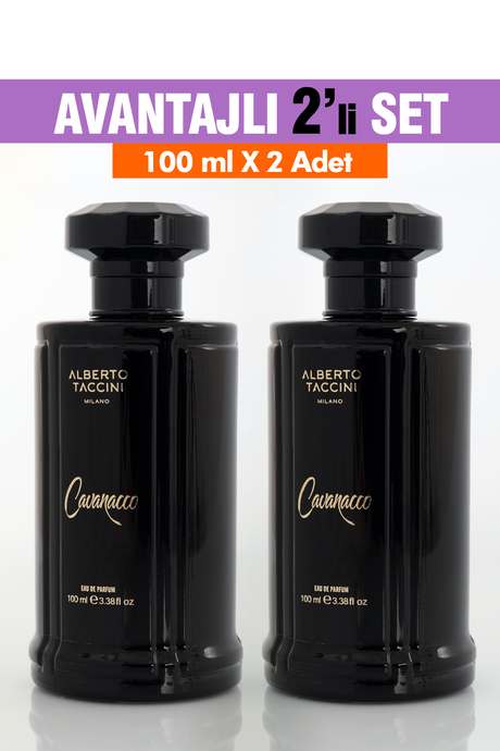 2'Li Set Alberto Taccini CAVANACCO Erkek Parfümü - 100 ml