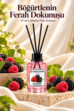 Pierre Cardin Reed Diffuser 55 ml - Blackberry - Oda Kokusu