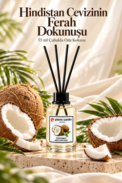 Pierre Cardin Reed Diffuser 55 ml - Coconut - Oda Kokusu